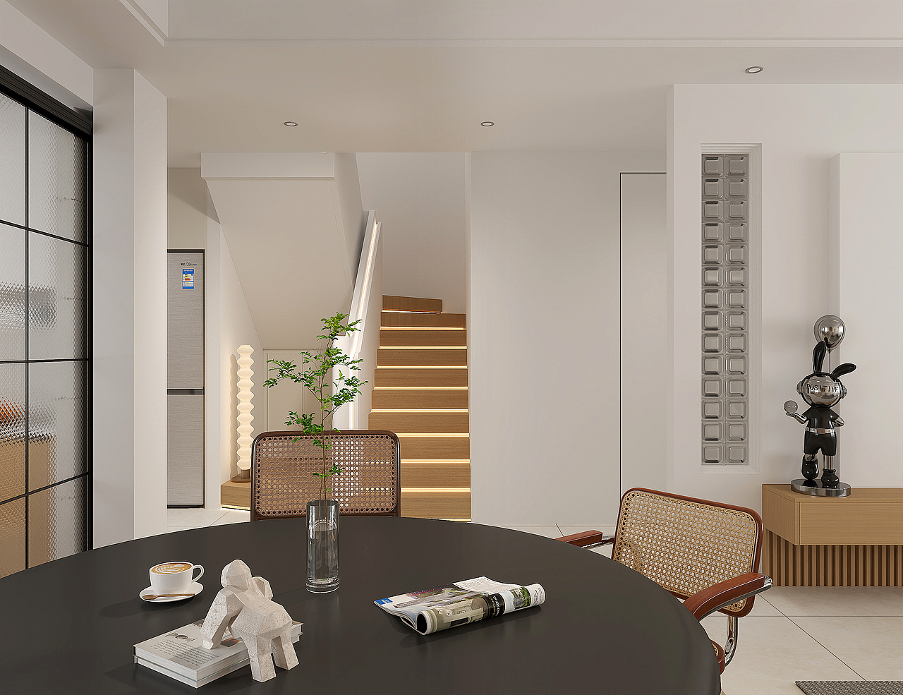 原木风客餐厅效果图表现