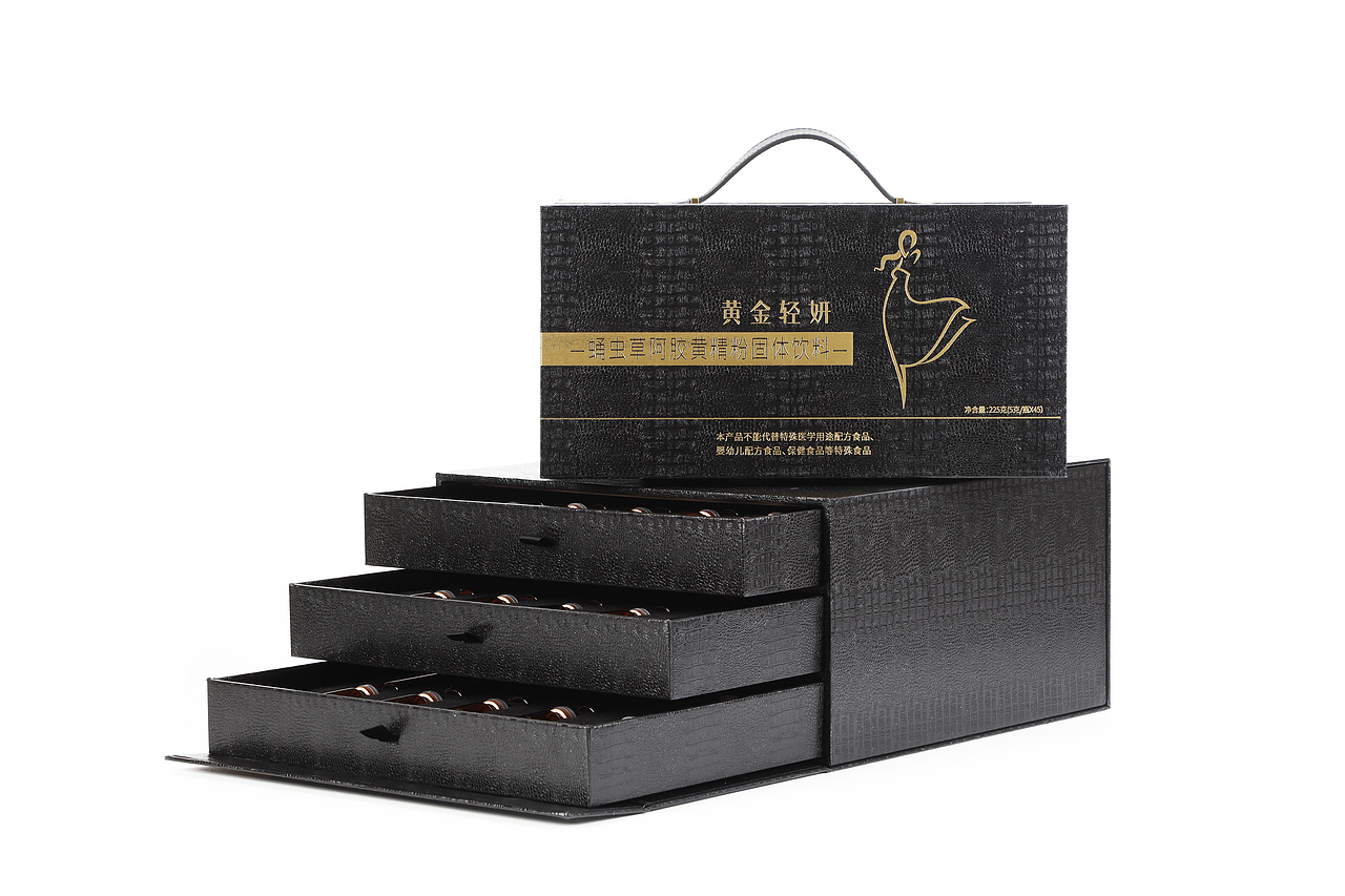 黄金轻妍-蛹虫草阿胶黄精粉（图ZMzQ0MDk5MTU2） - 包装 - 站酷设计师小笙啊原创素材 - 站酷ZCOOL