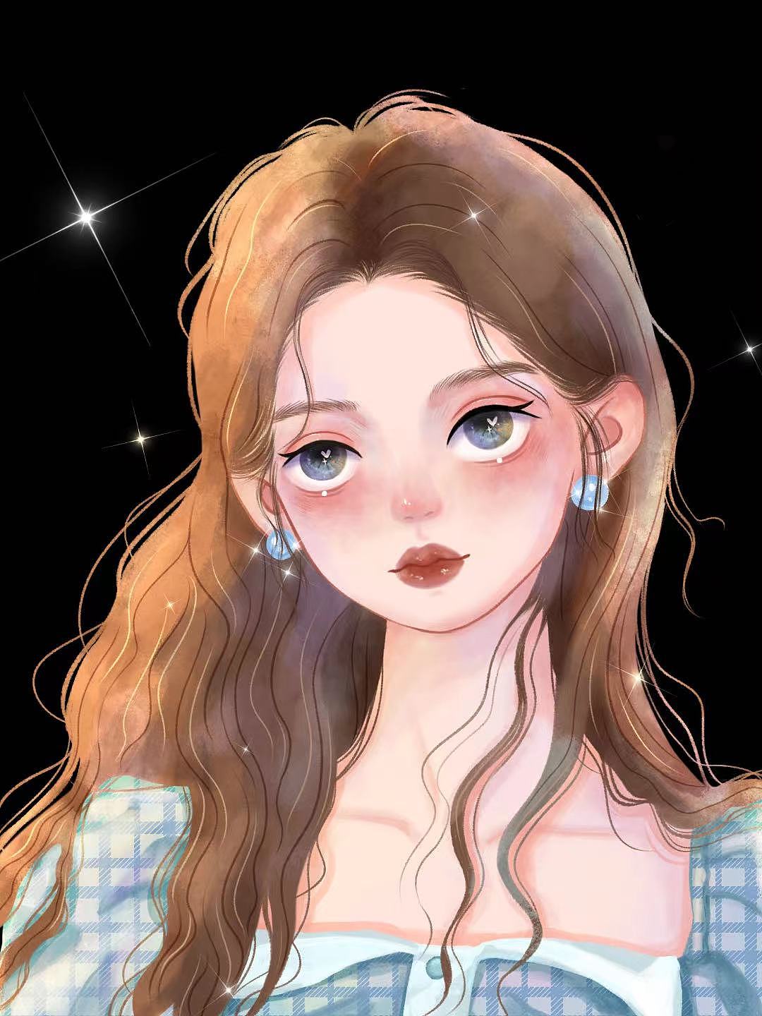 人物插画封面|扁平肌理插画|女生头像|人物插画系列