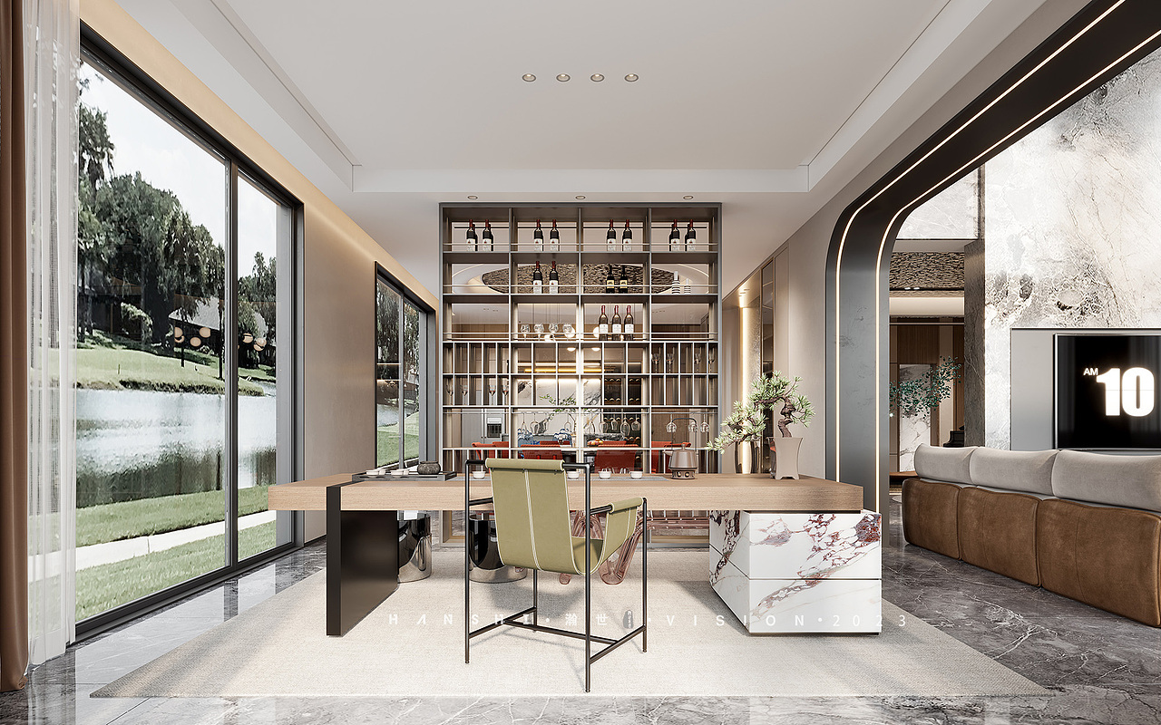 现代轻奢别墅一瀚世表现