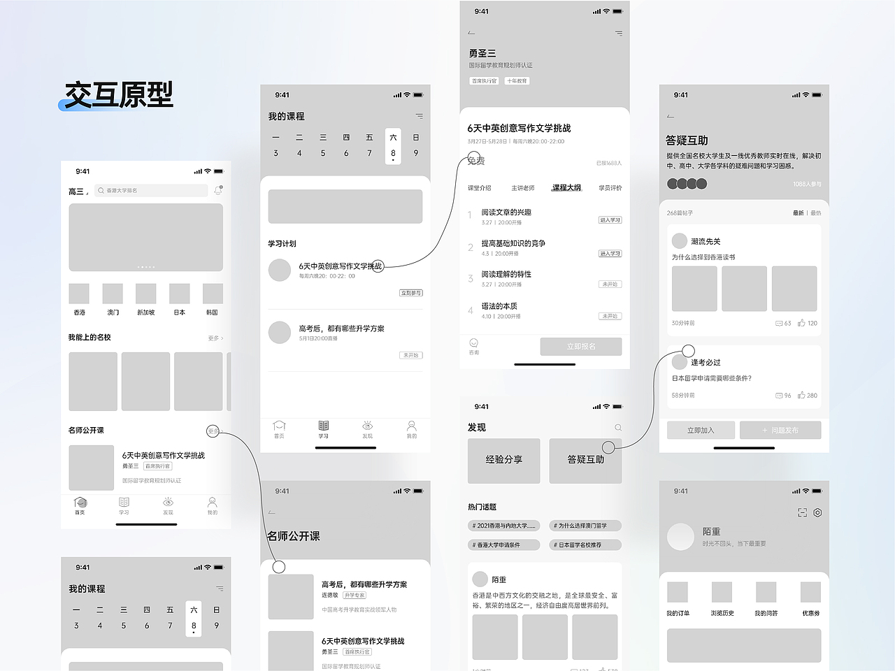 目路教育APP（图ZMzM2OTA0OTgw） - APP界面 - 站酷设计师LE_DESIGN原创素材 - 站酷ZCOOL
