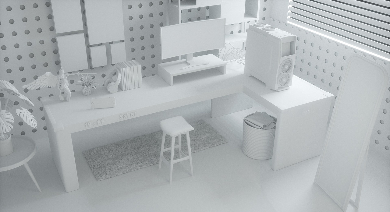 C4D场景渲染-休闲时光（图ZMjk2OTQyOTQ4） - 场景 - 站酷设计师SingLi原创素材 - 站酷ZCOOL