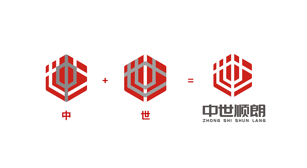 中世顺朗logo设计