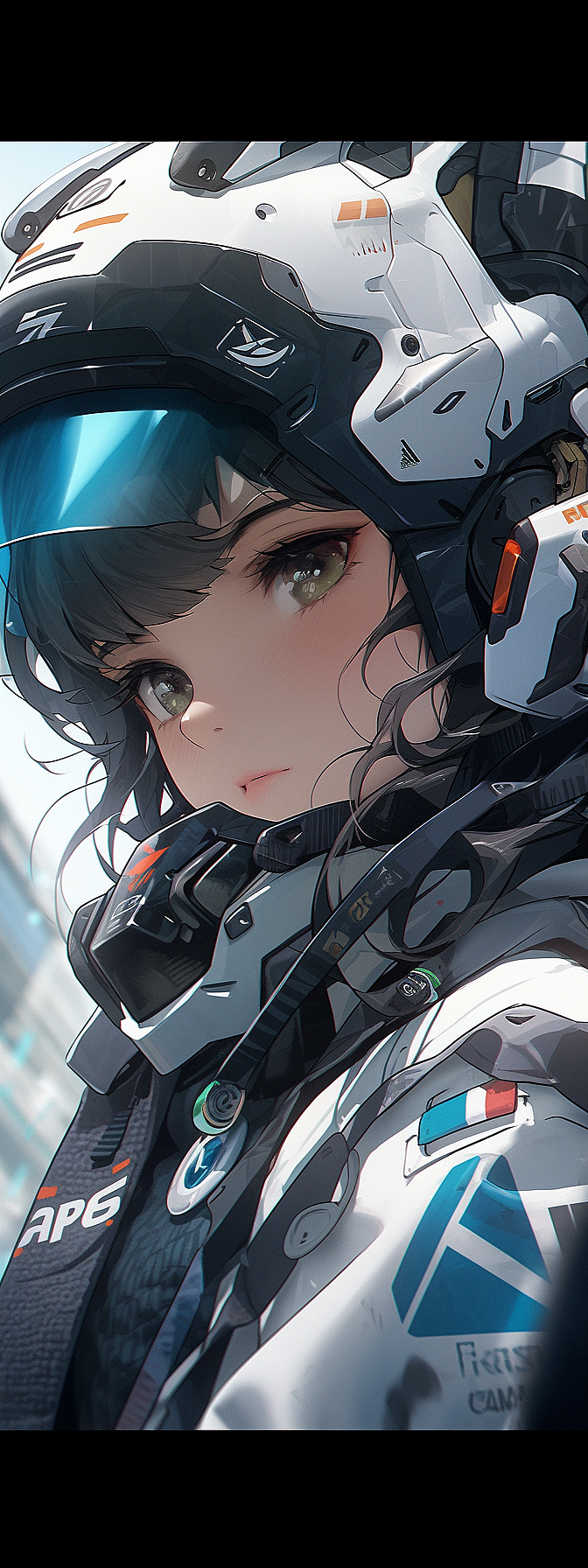 未来科幻风格真实写实动漫女孩