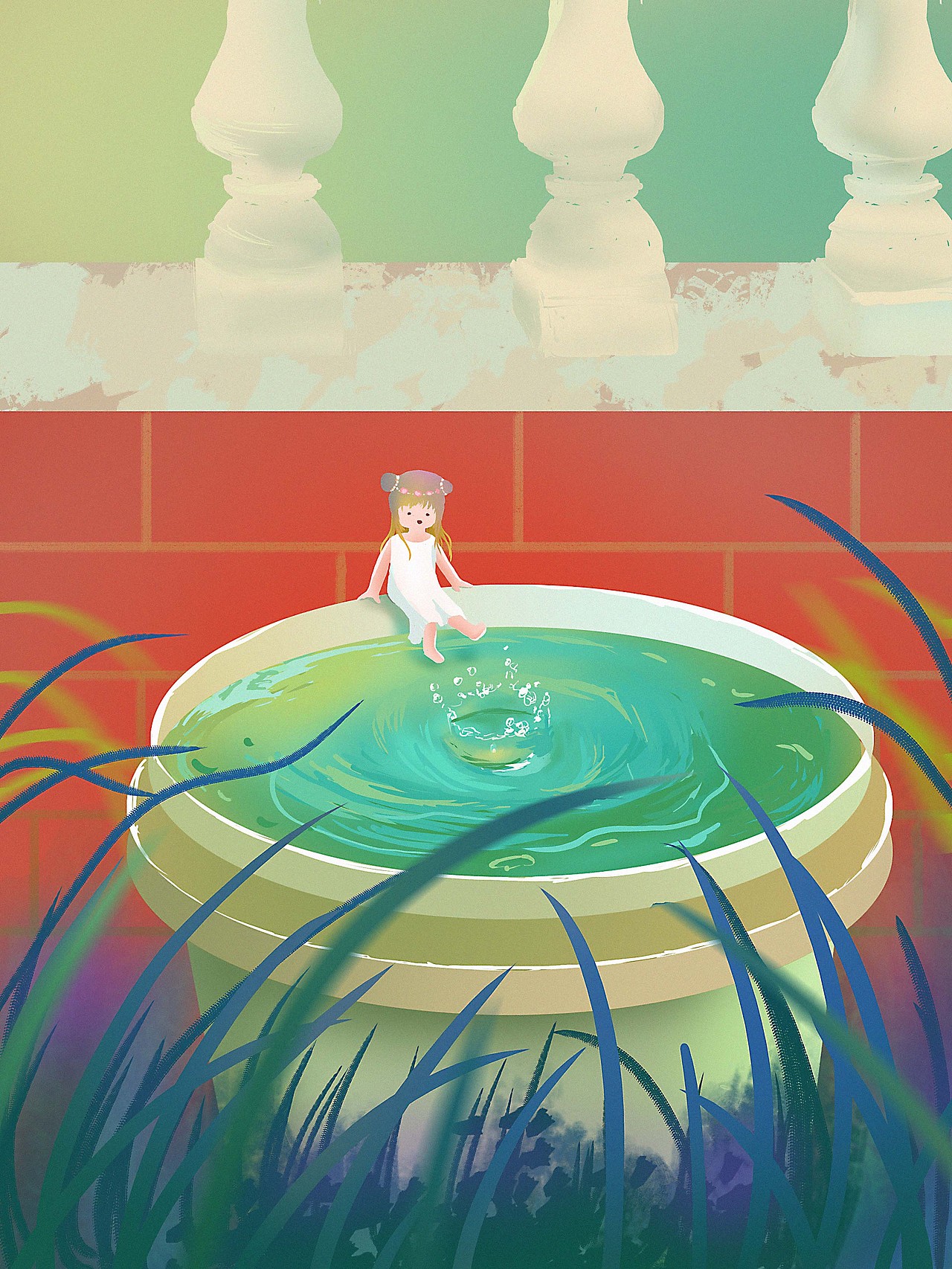 收集夏日限定浪漫 夏日「插画」挑战（图ZMzAyNjMyMzk2） - 创作习作 - 站酷设计师彩树11原创素材 - 站酷ZCOOL