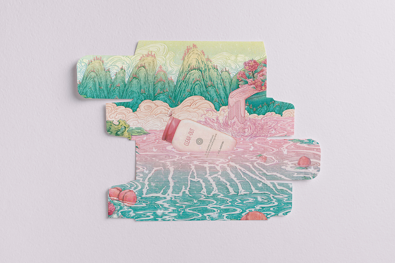 「好食肌長綻放」myCLARINS / 清爽綻放（圖ZMzQ1MjU5Mzg4） - 海報 - 站酷設(shè)計師森霖Art原創(chuàng)素材 - 站酷ZCOOL