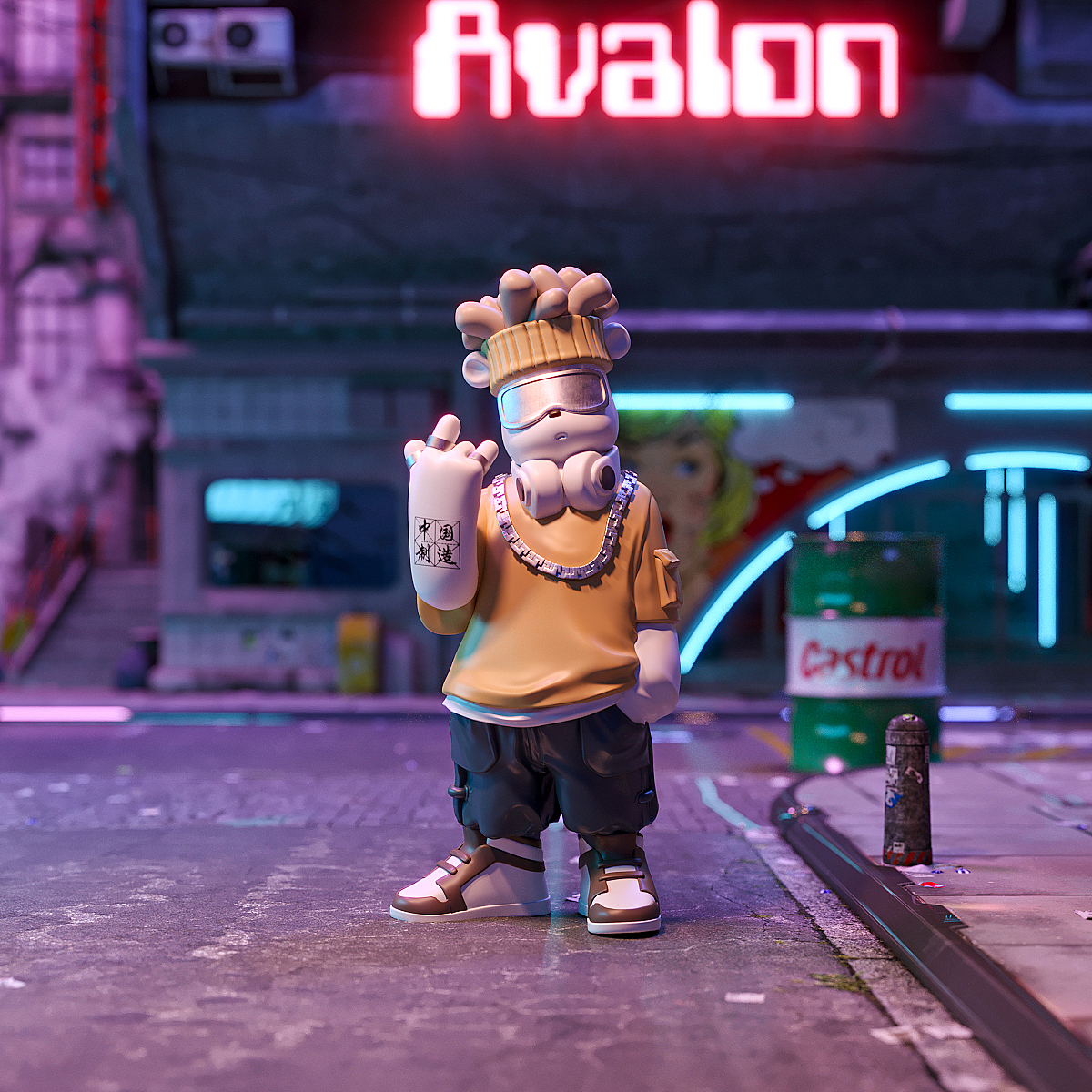 超酷ip设计|街头熊X-X（图ZMzYwODc3NTQw） - 玩具 - 站酷设计师ERGOZZ原创素材 - 站酷ZCOOL