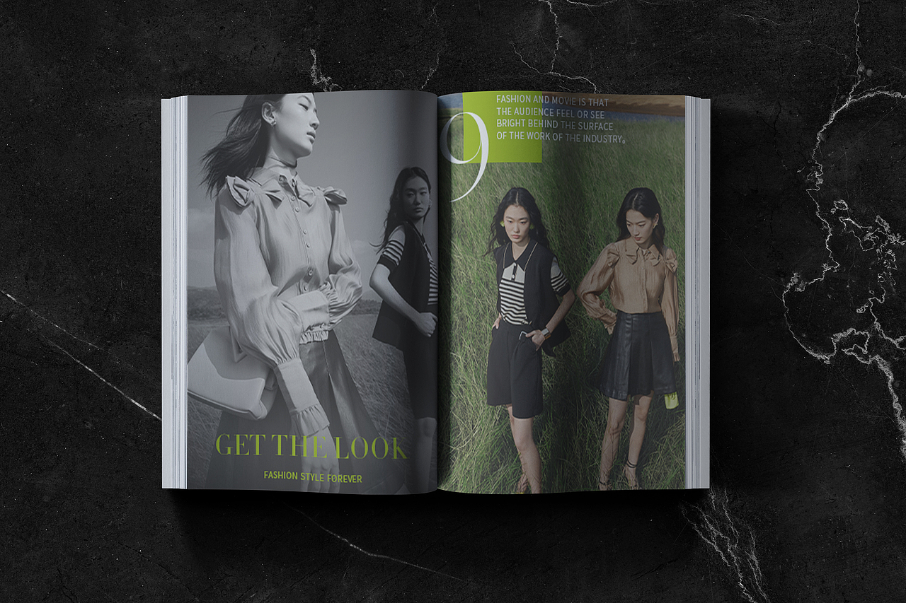 服装企业品牌画册折页排版设计