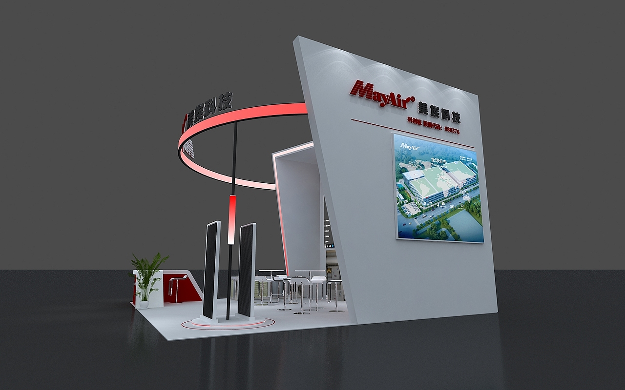 美埃展位3D效果图