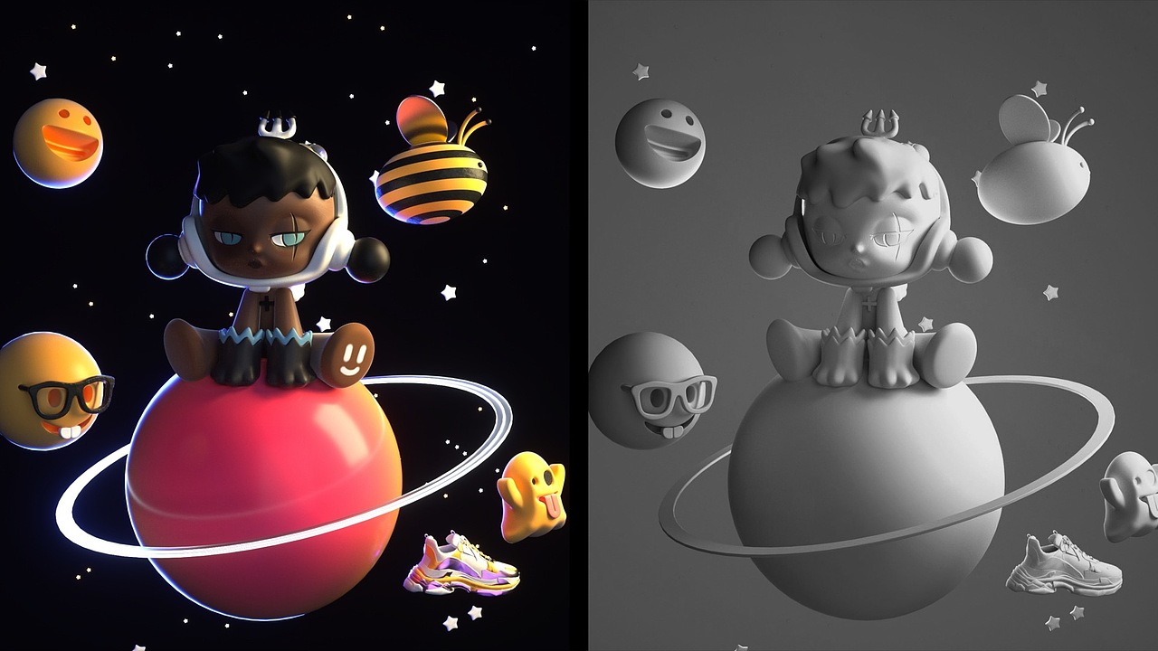 八分钟仿制泡泡玛特  揭开ip建模神秘面纱