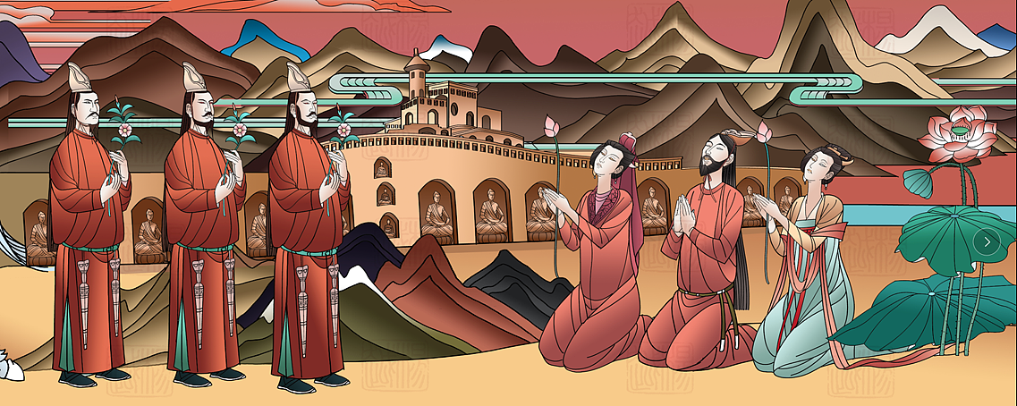 层板画~景箱~展馆画~连环画、国画喀什香妃园民俗馆（图ZMzA0ODg2NjA0） - 商业插画 - 站酷设计师杨越绘画原创素材 - 站酷ZCOOL