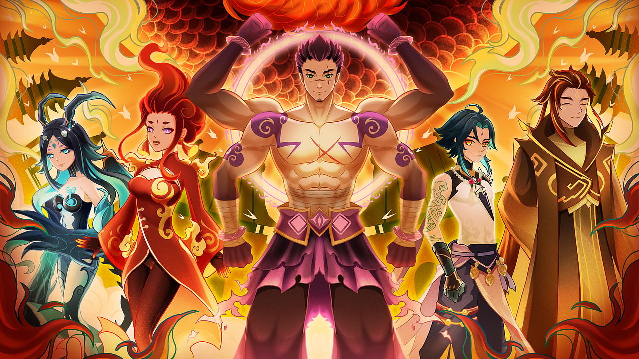 原神填刀计划之夜叉_想要火焰的果酱-站酷zcool