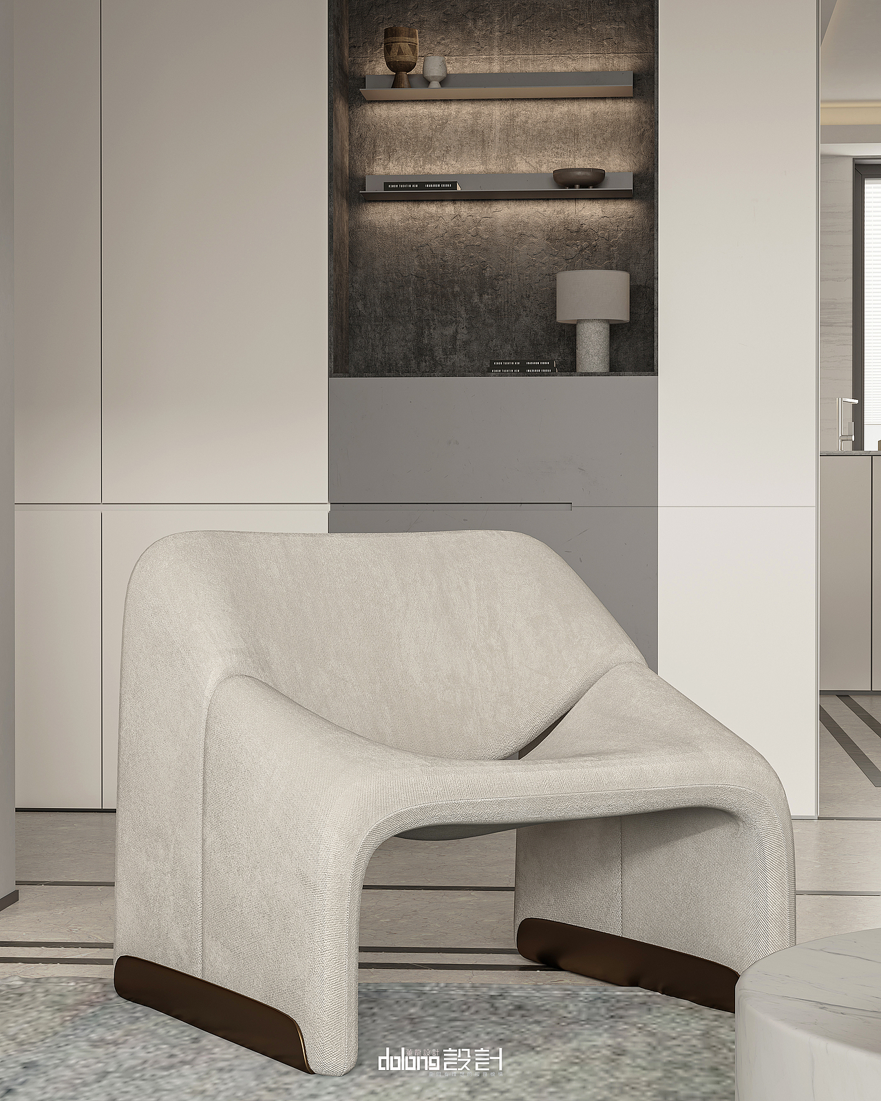 DoLong董龍设计 | 海玥万物330㎡·温润时光的极简之家（图ZMzQ0ODc1NjIw） - 家装设计 - 站酷设计师南京董龙设计原创素材 - 站酷ZCOOL