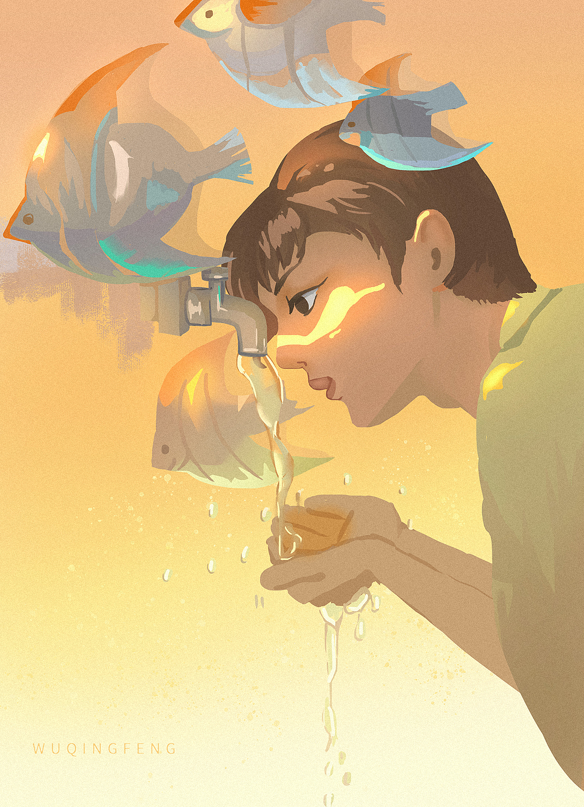 看，七彩的鱼！（图ZMzE4MDI5OTQw） - 创作习作 - 站酷设计师W舞清风原创素材 - 站酷ZCOOL