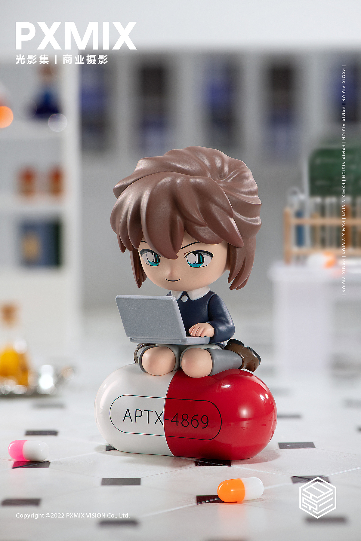 盲盒手办摄影丨泡泡玛特x名侦探柯南x光影集PXMIX