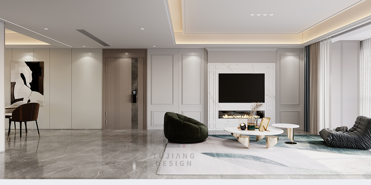 现代轻奢风设计|整体温情优雅而高级