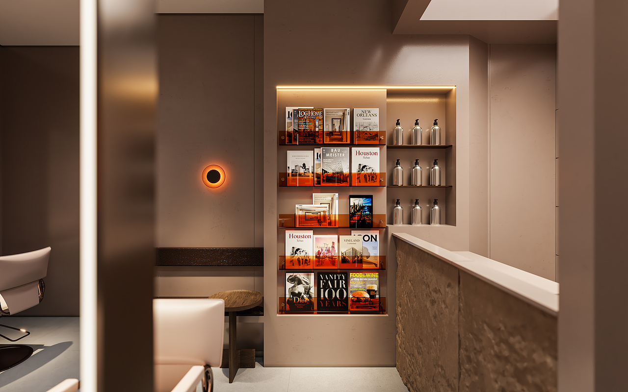 一家小发廊-效果图表现