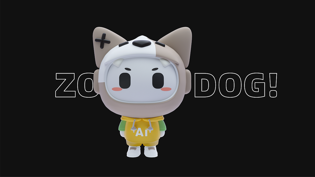 C4D-IP形象设计，讯飞设计周飞飞。