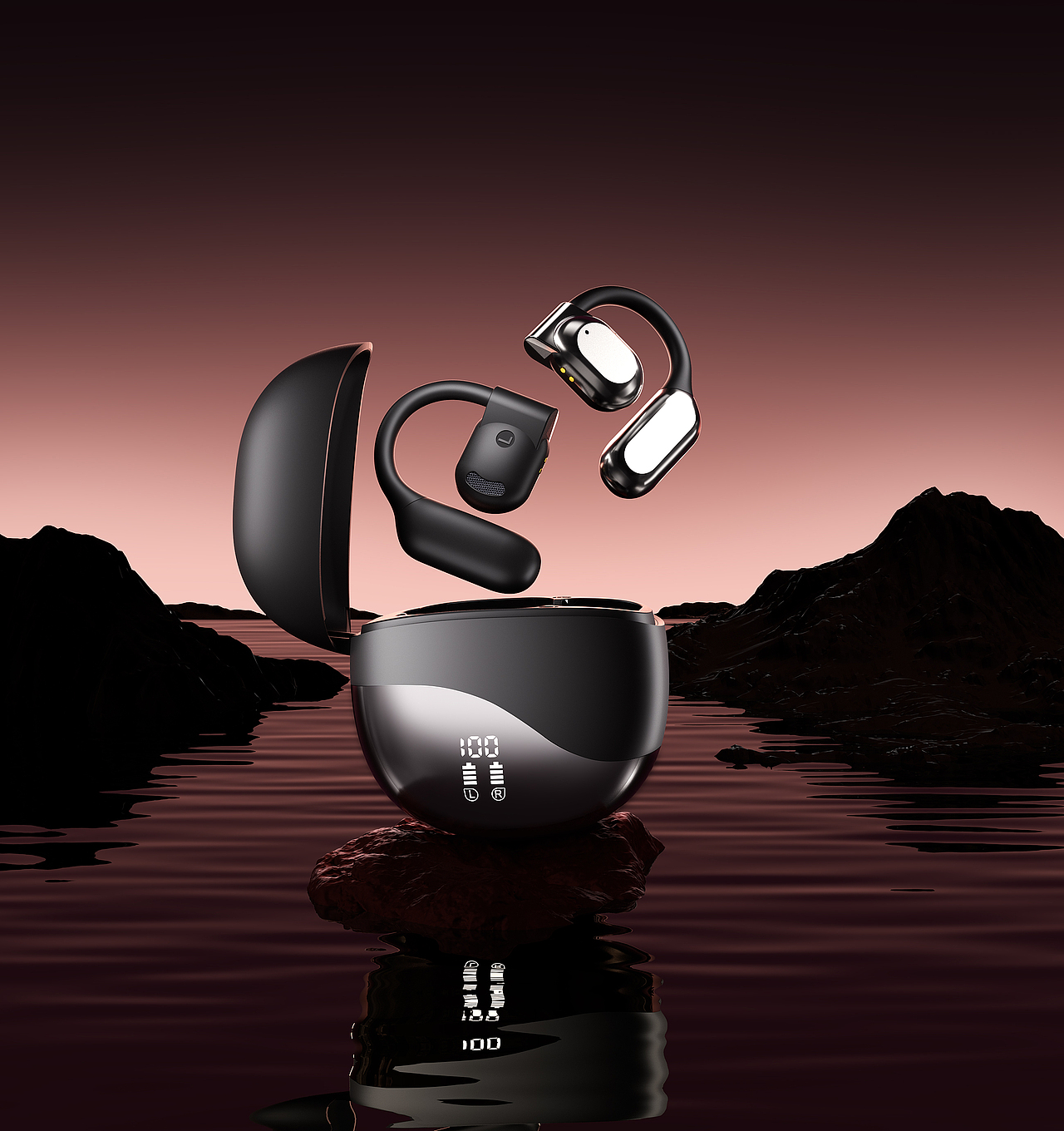 Corona 产品渲染【蓝牙耳机/充电头】（图ZMzY3NjgxMTQ4） - 产品 - 站酷设计师无言Tongk原创素材 - 站酷ZCOOL