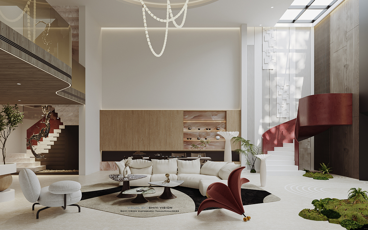 现代奶油别墅（图ZMzEyNzY0Mjgw） - 家装设计 - 站酷设计师秦沉浮原创素材 - 站酷ZCOOL