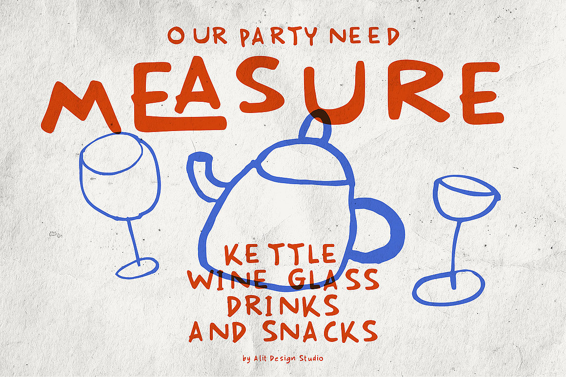 复古时尚美食餐厅广告海报菜单封面标题手写英文字体