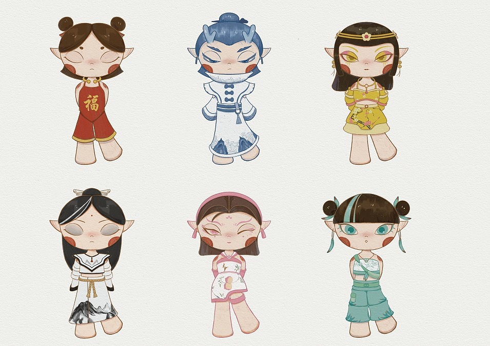 陶瓷潮玩IP形象設(shè)計(jì)（圖ZMzQ0NzQ0MTAw） - 創(chuàng)作習(xí)作 - 站酷設(shè)計(jì)師小菜一懟原創(chuàng)素材 - 站酷ZCOOL