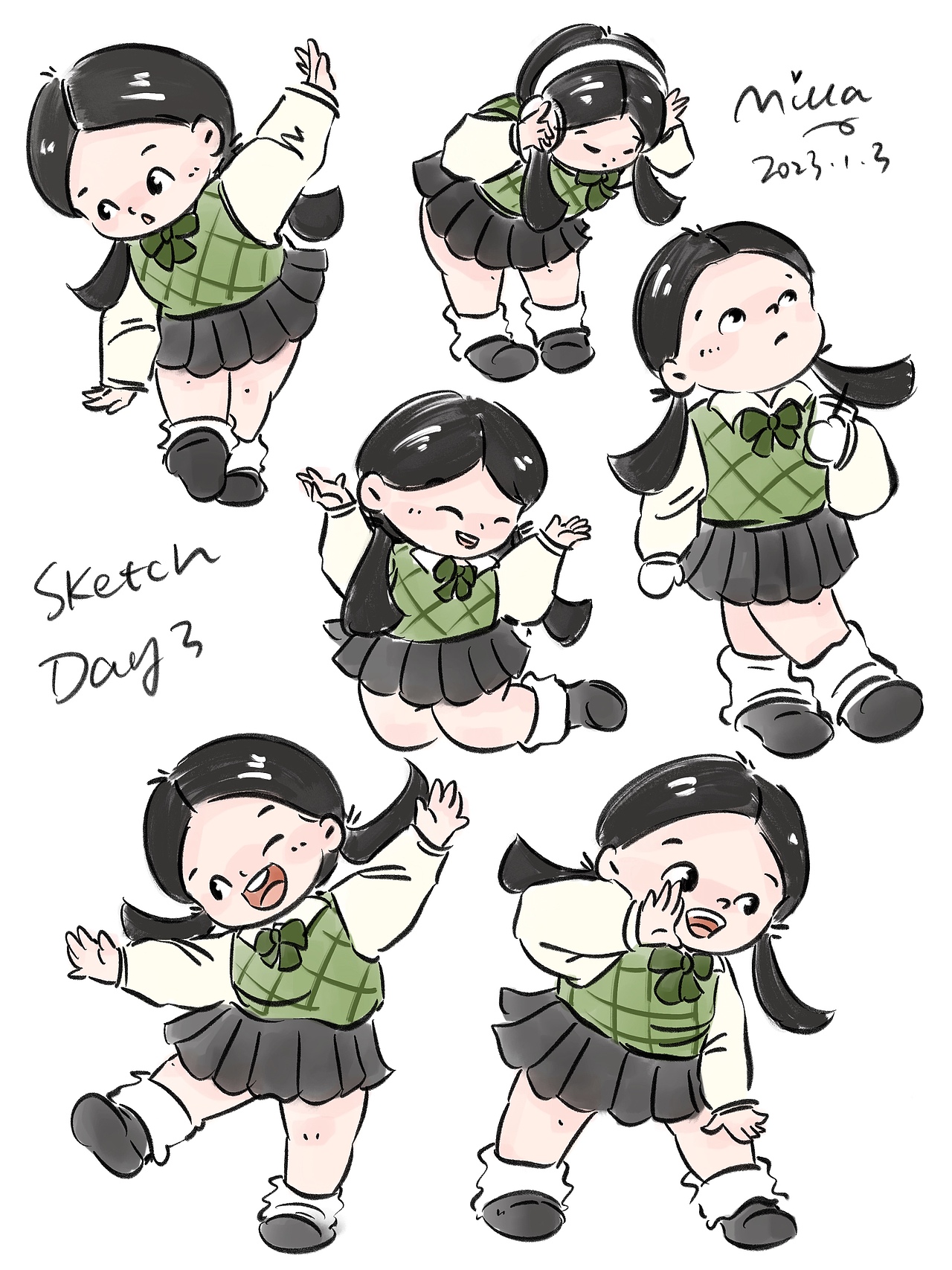 2023角色动态速写合集