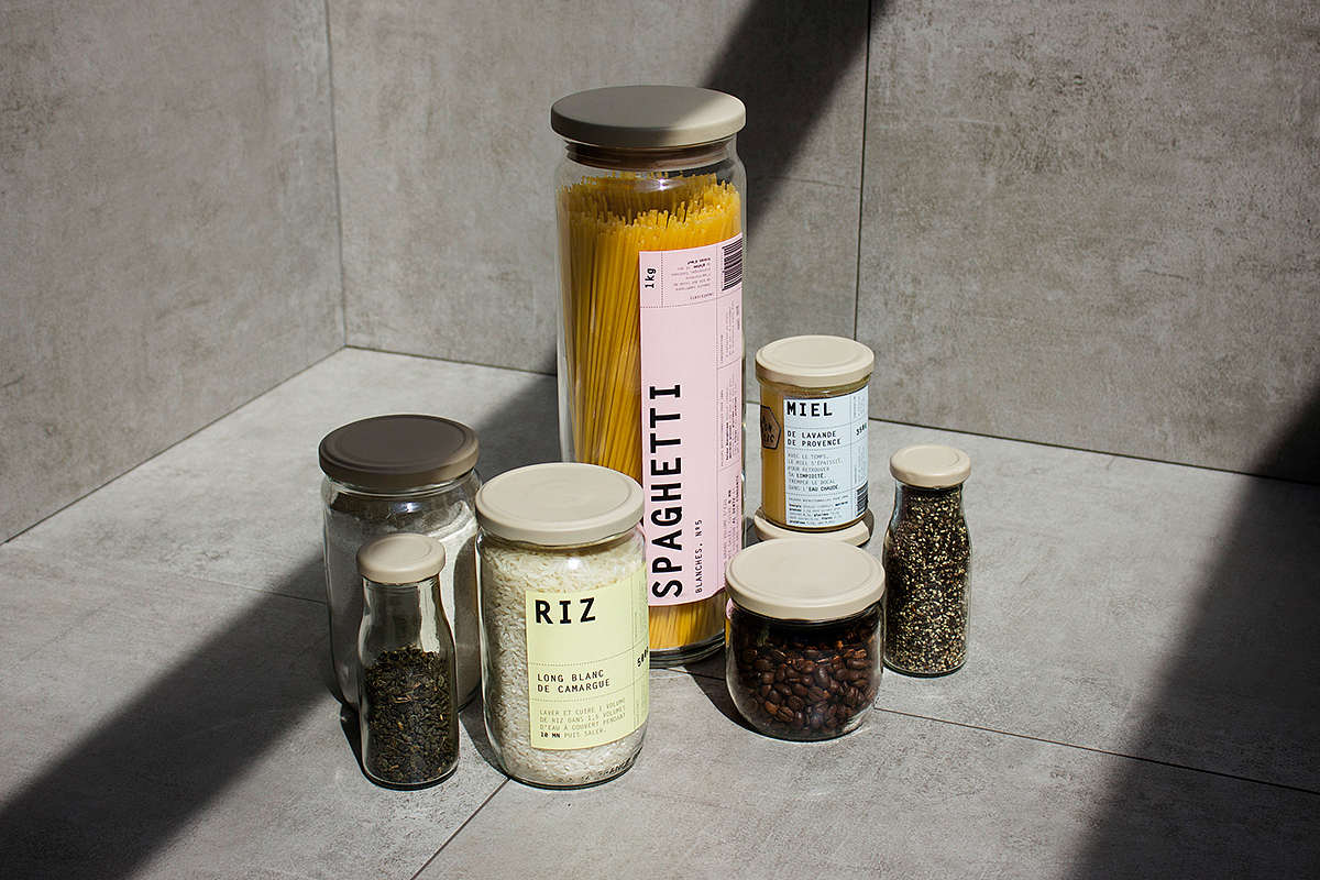 杂货商品品牌包装和VI设计|Bon Basic®|法国设计（图ZMzAzNjQ0NzY0） - 包装 - 站酷设计师LiLiIoveFR原创素材 - 站酷ZCOOL