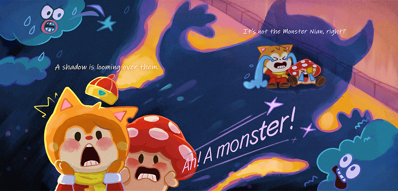 《遇年兽》-原创绘本（图ZMzA2MjIwMzY4） - 绘本 - 站酷设计师吉尼吉尼原创素材 - 站酷ZCOOL