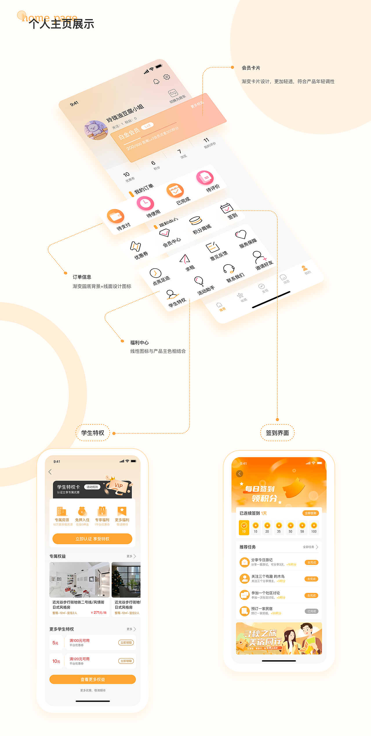 优途民宿 | APP设计（图ZMzUzNjk5NDc2） - APP界面 - 站酷设计师猫阿1205原创素材 - 站酷ZCOOL