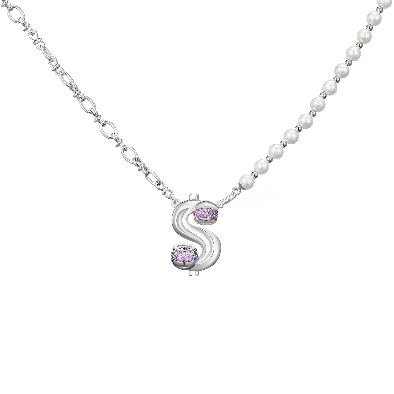 潮流饰品拍摄 耳环 项链 戒指 白底图