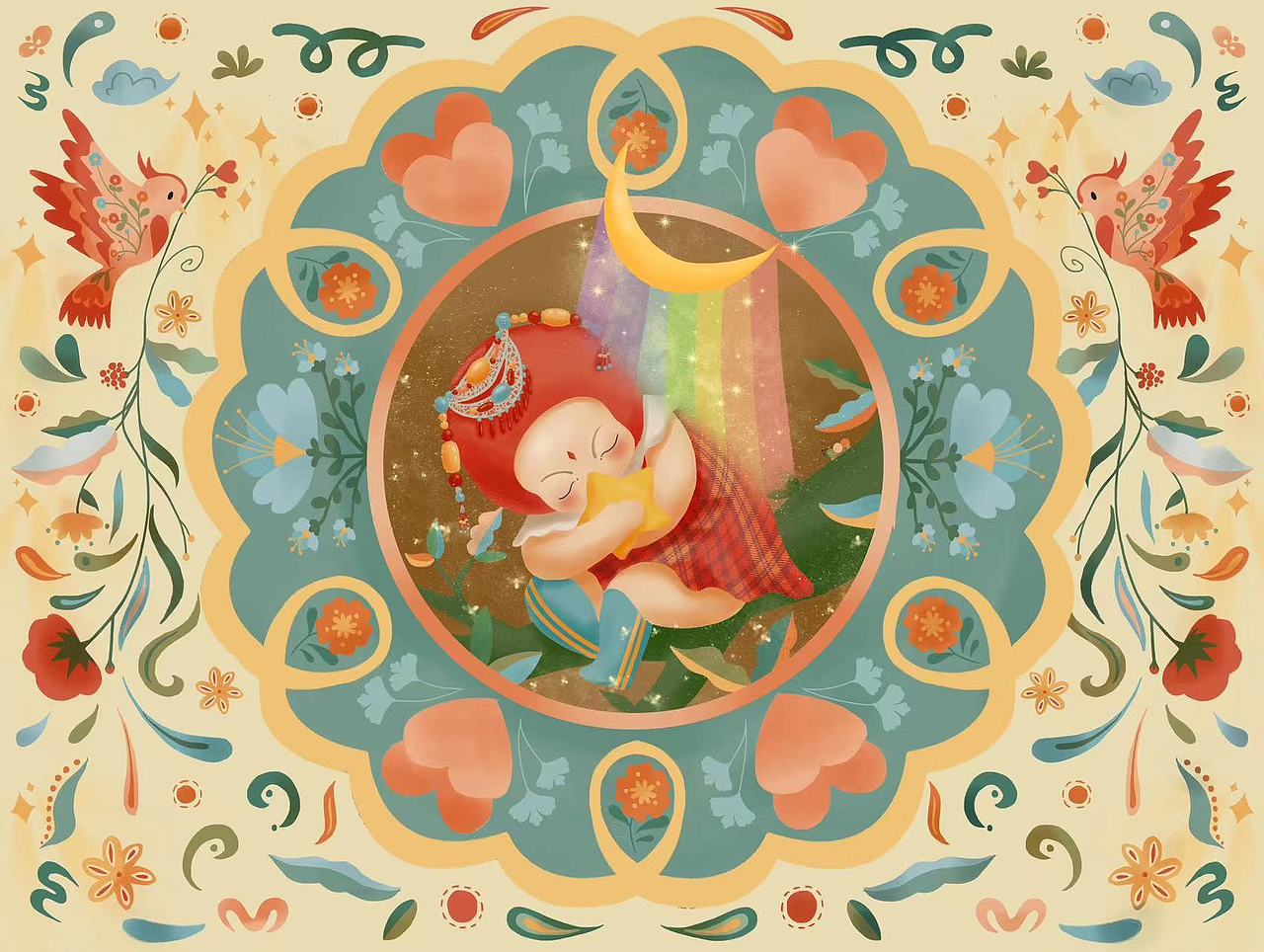 原创插画|治愈系壁纸插画IP设计（图ZMzI2MzE4MDky） - 品牌 - 站酷设计师树一插画原创素材 - 站酷ZCOOL