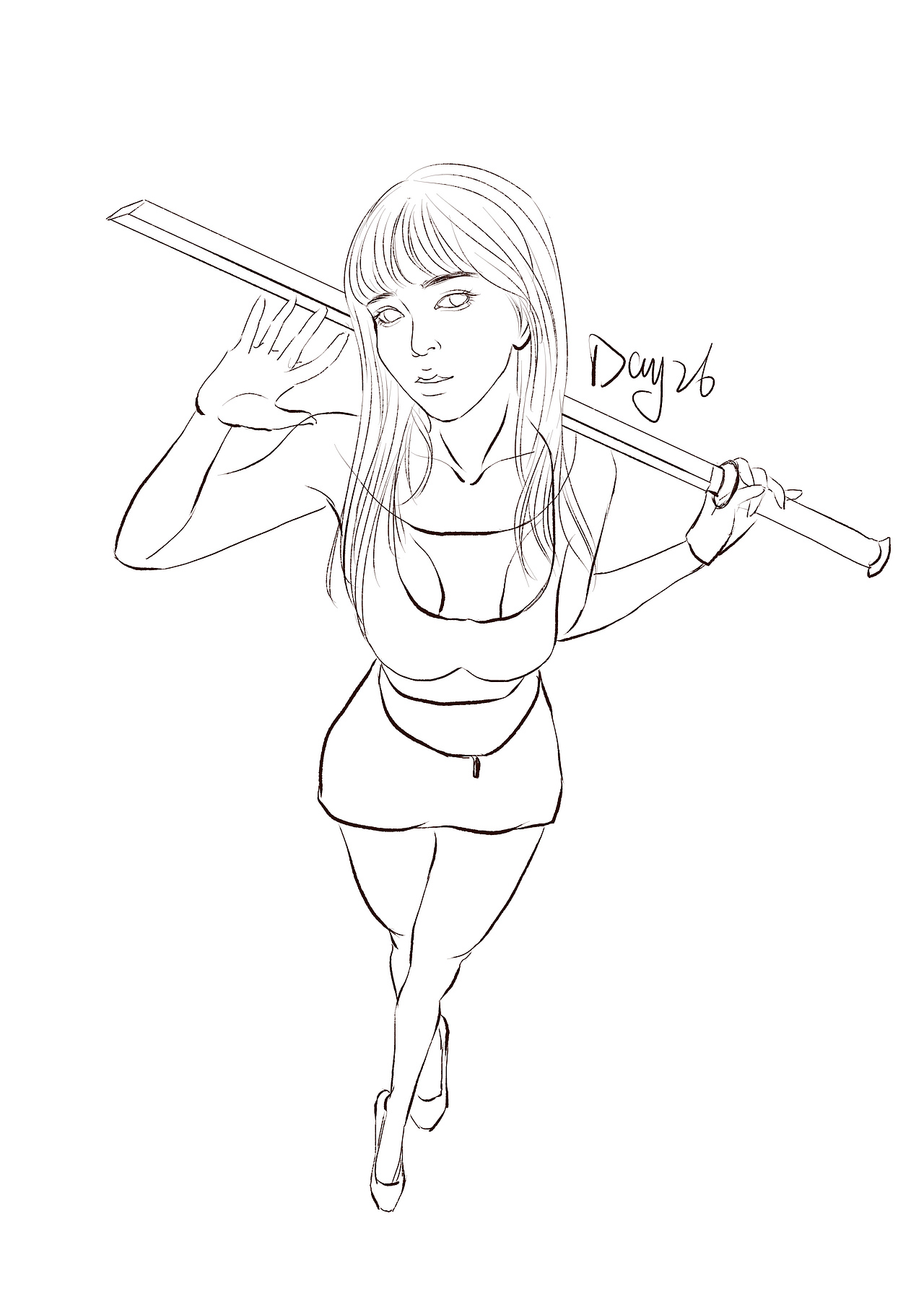 30天人物速写打卡挑战DAY-26