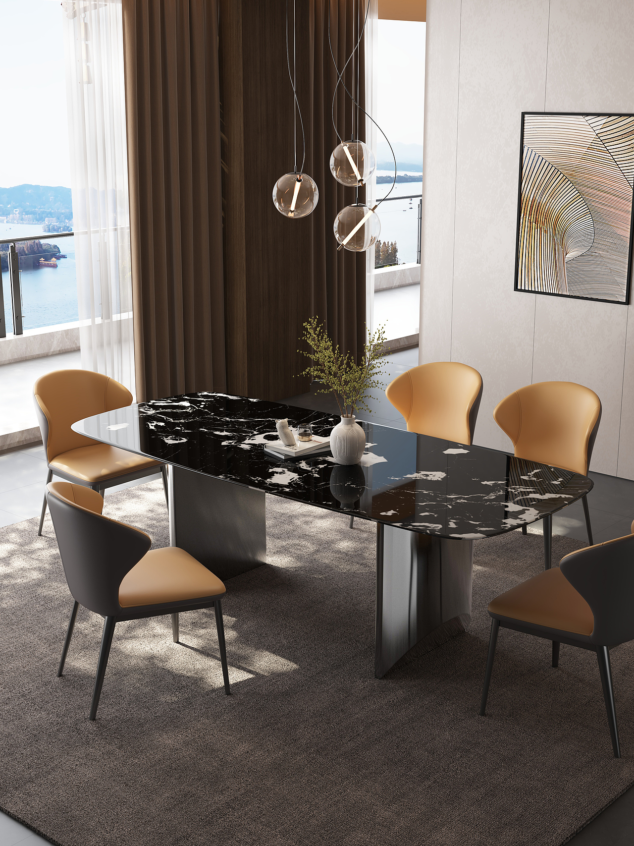 3D建模渲染沙发餐桌茶几电视柜亚马逊淘宝京东拼多多