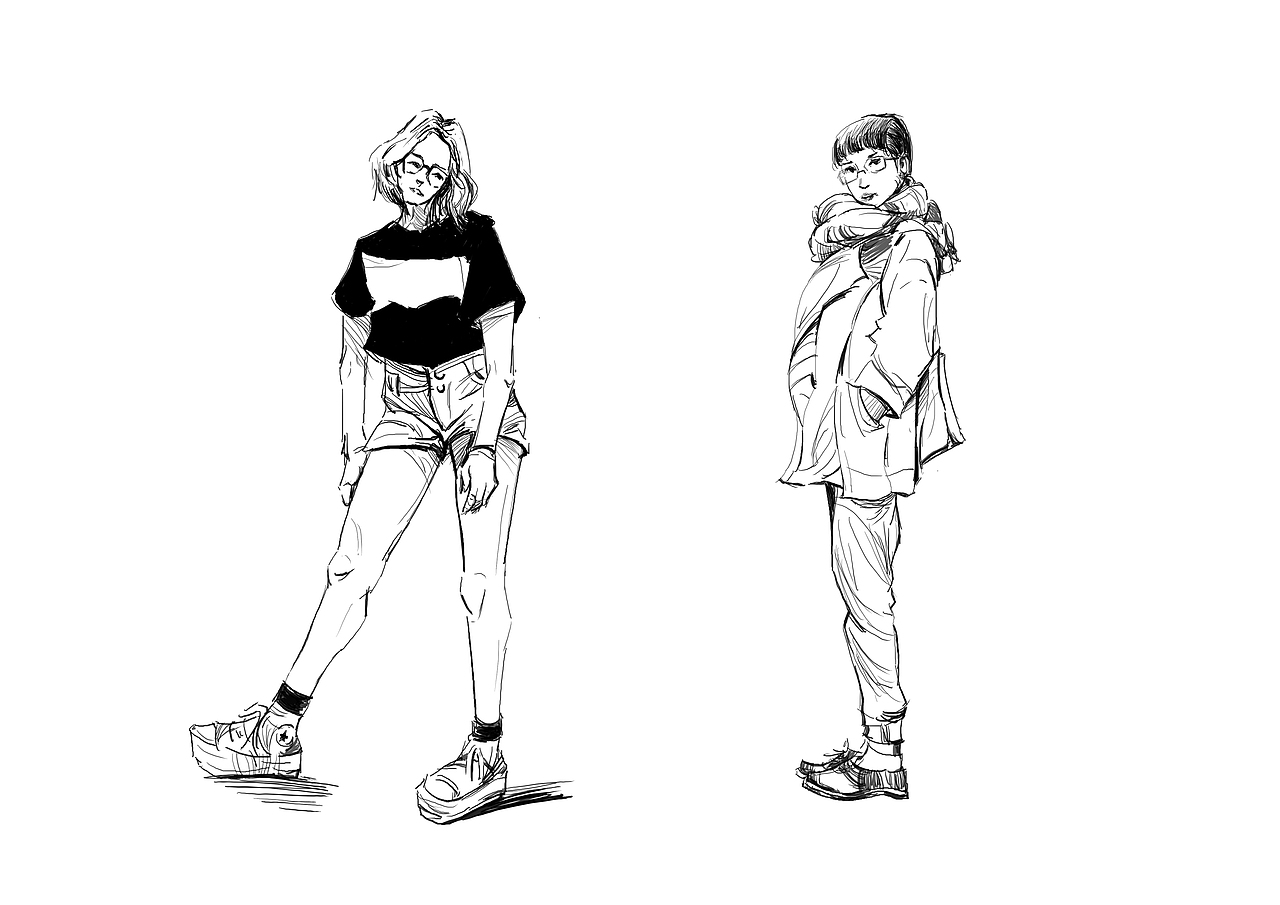 人物速写练习2023.1下