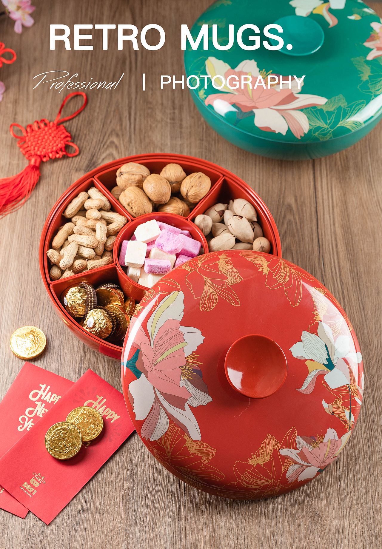 电商摄影 淘宝摄影| 新年实用分格大容量干果盘礼盒（图ZMjk3MTk4NTcy） - 产品摄影 - 站酷设计师漫渡光影原创素材 - 站酷ZCOOL