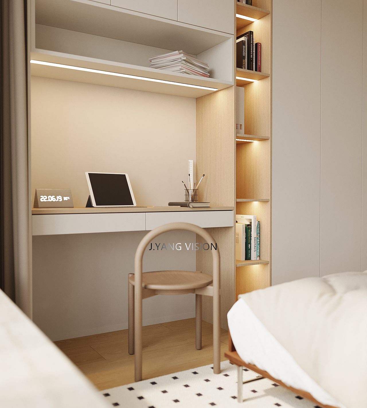 奶油风《客餐厅》（图ZMzE5MzE1MDYw） - 家装设计 - 站酷设计师静静表现原创素材 - 站酷ZCOOL