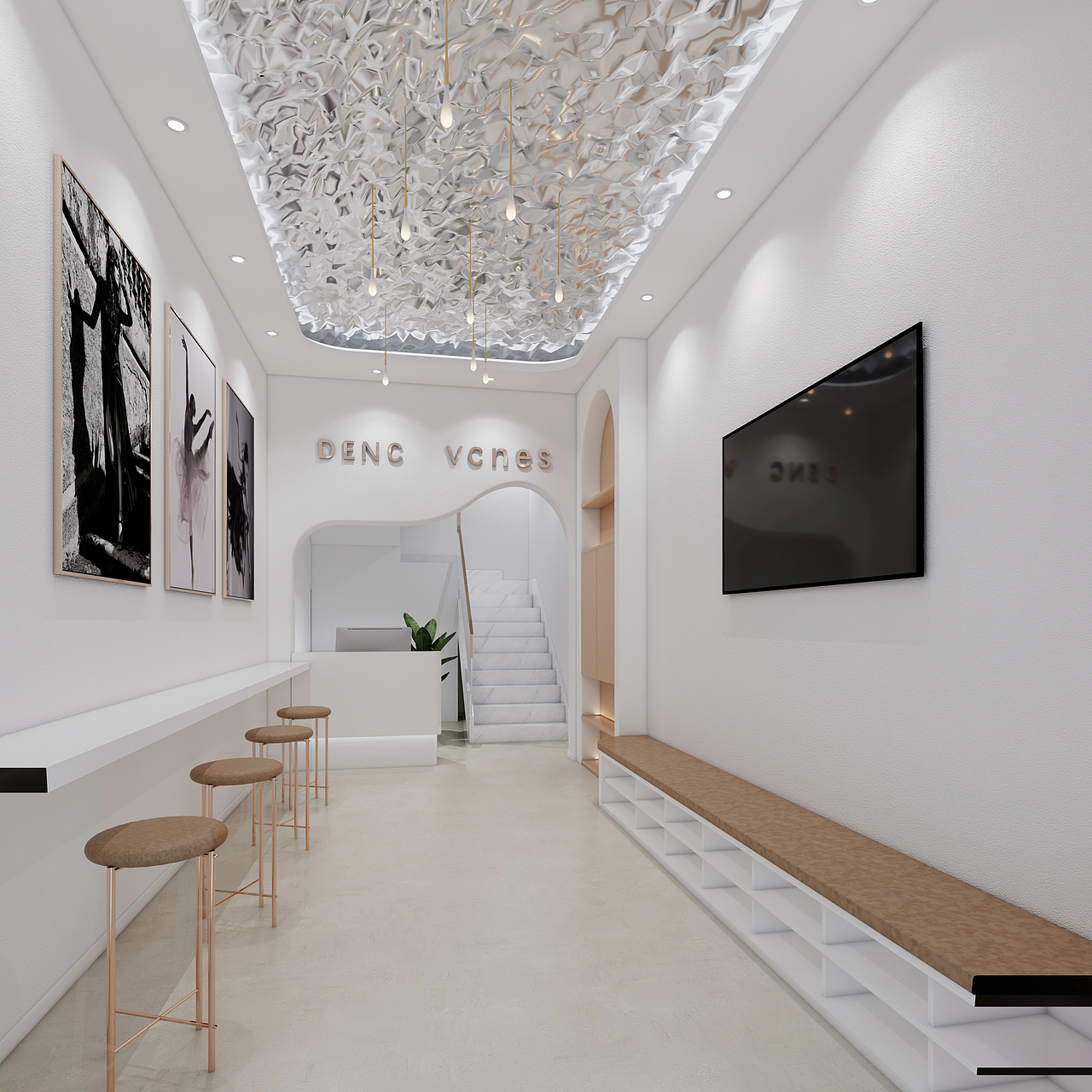 暖暖的奶油风|长春少儿舞蹈教室（图ZMzMwNDUwNzU2） - 商业空间设计 - 站酷设计师Kirilenko原创素材 - 站酷ZCOOL