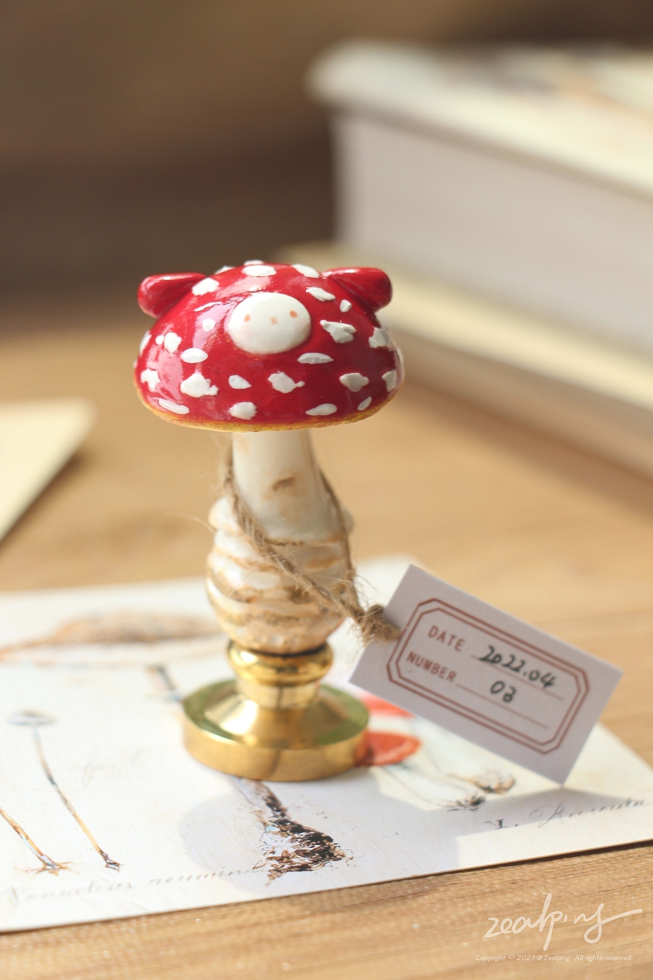 6月手作丨蘑菇兔火漆手柄