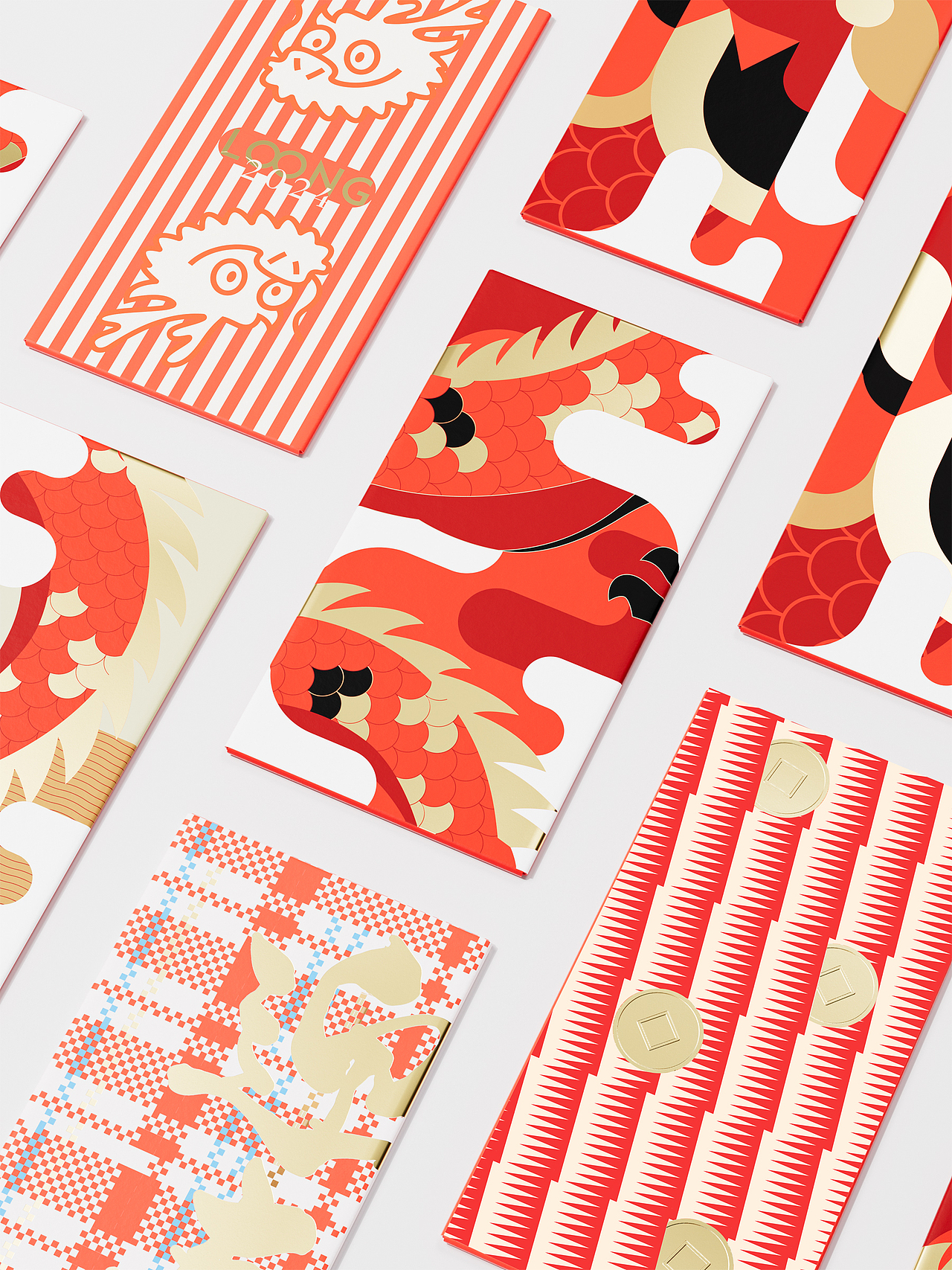 原创红包合集丨龙年利是封设计