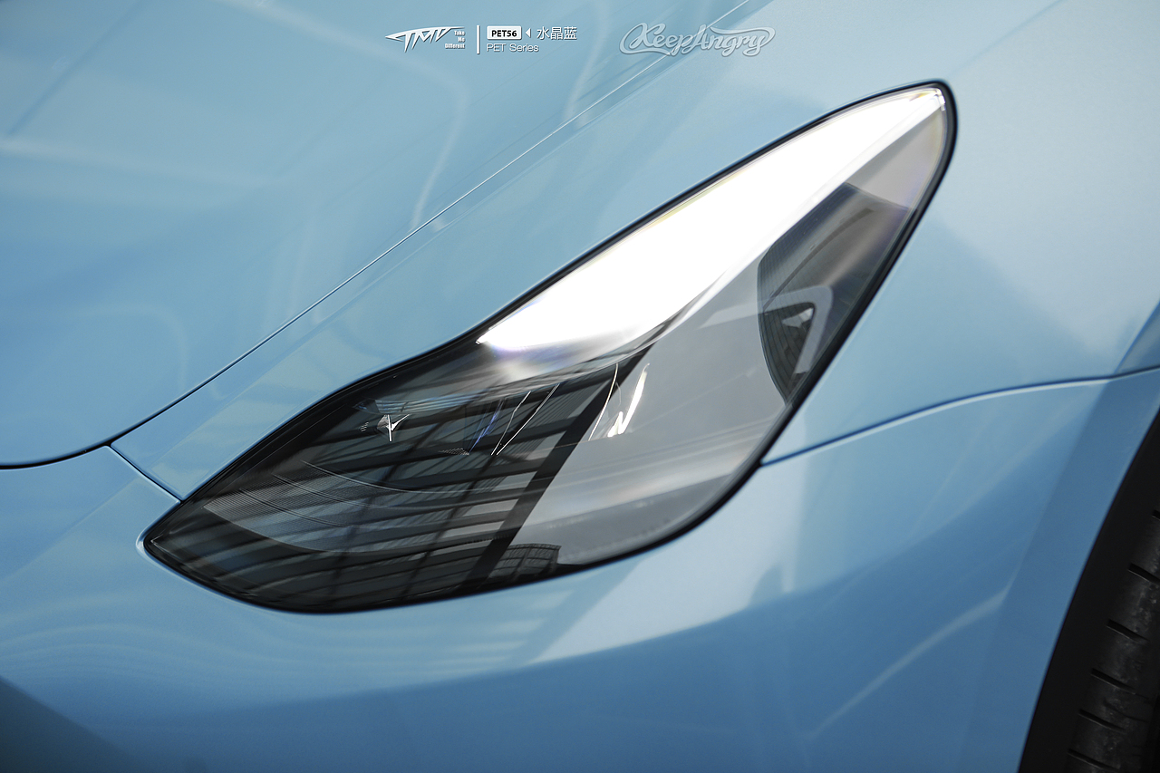 特斯拉modely 水晶蓝