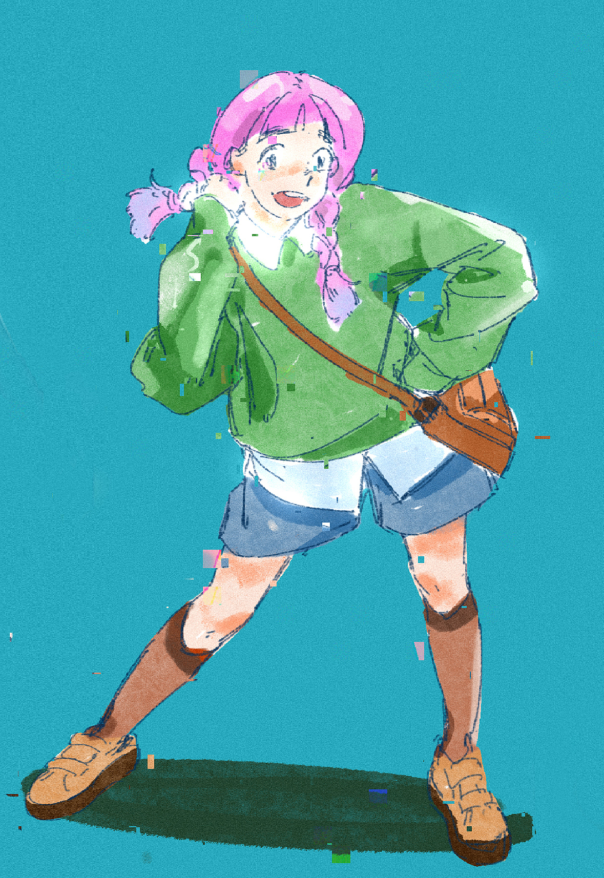 【人物隔日涂】101-172（图ZMzI2OTg4NDky） - 创作习作 - 站酷设计师黑羊呀原创素材 - 站酷ZCOOL