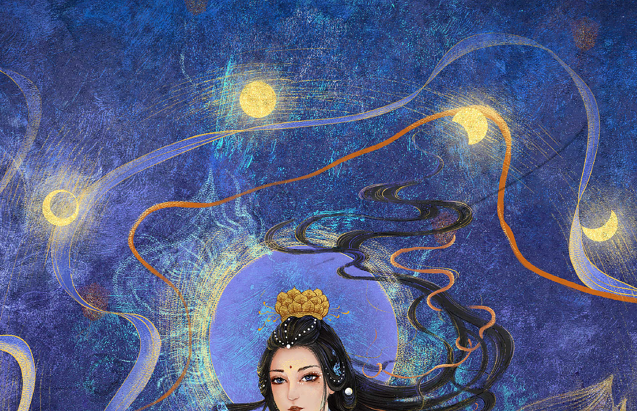 《山海经-太阴君》-原创插画(图ZMzA3NDIyODg4) - 商业插画 - 站酷设计师暴躁的插画师原创素材 - 站酷ZCOOL