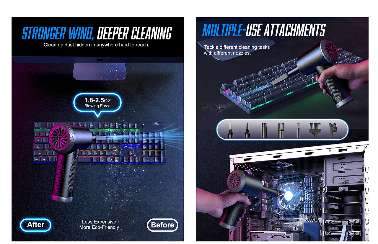 手机补光灯/跑步机/除湿机/吹尘器 亚马逊套图