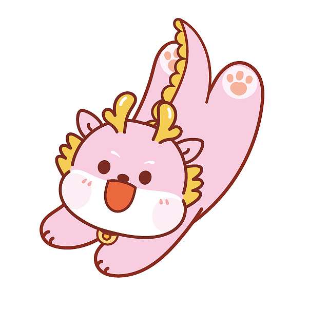 小飞龙IP表情包动画插画卡通原创吉祥物 可合作授权