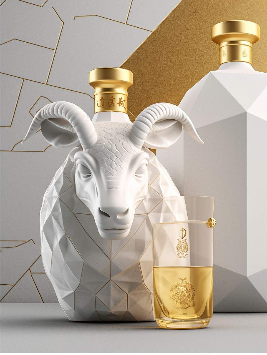 十二生肖白酒包装--羊（图ZMzQ3Njk4OTAw） - 包装 - 站酷设计师真象哥原创素材 - 站酷ZCOOL