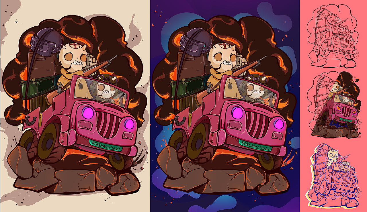 2022年潮玩作品设计，插画集合