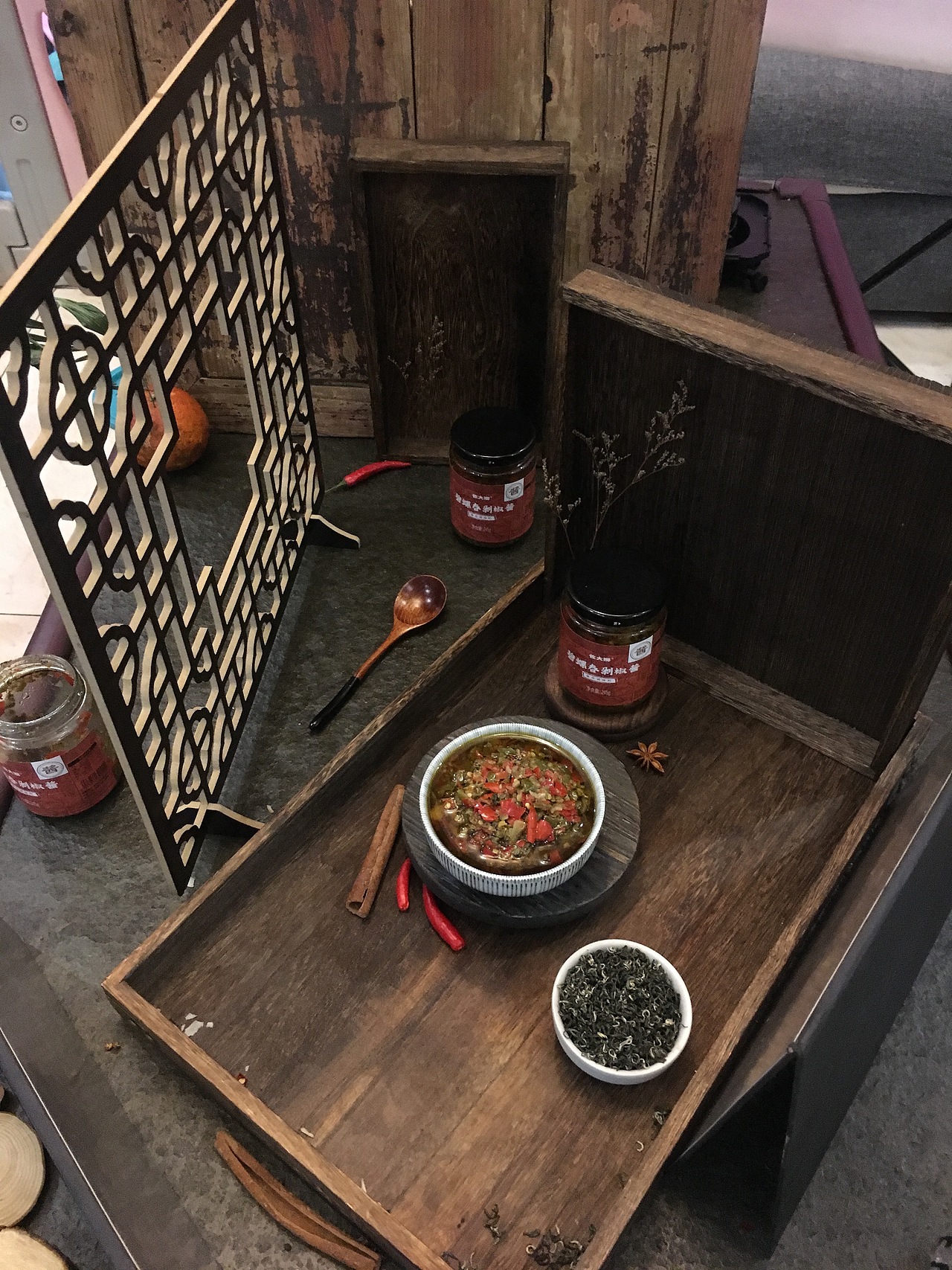 烧椒酱剁椒酱拍摄