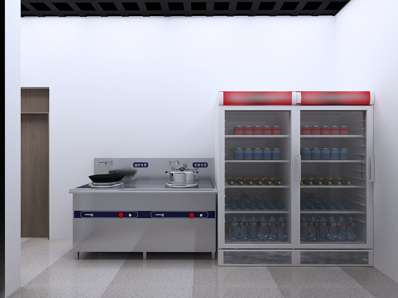 西厨房改造3D设计效果图