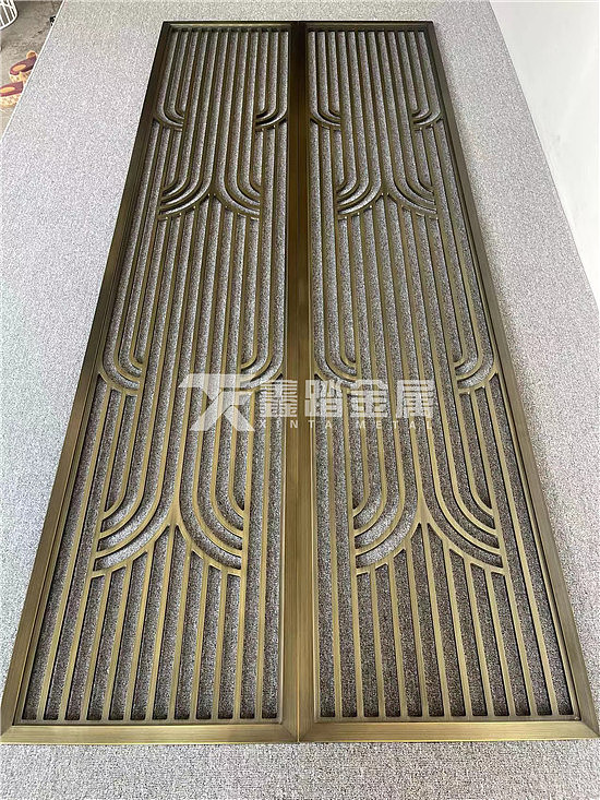 酒店金属青古铜中式屏风 走廊装饰雕花屏风实拍